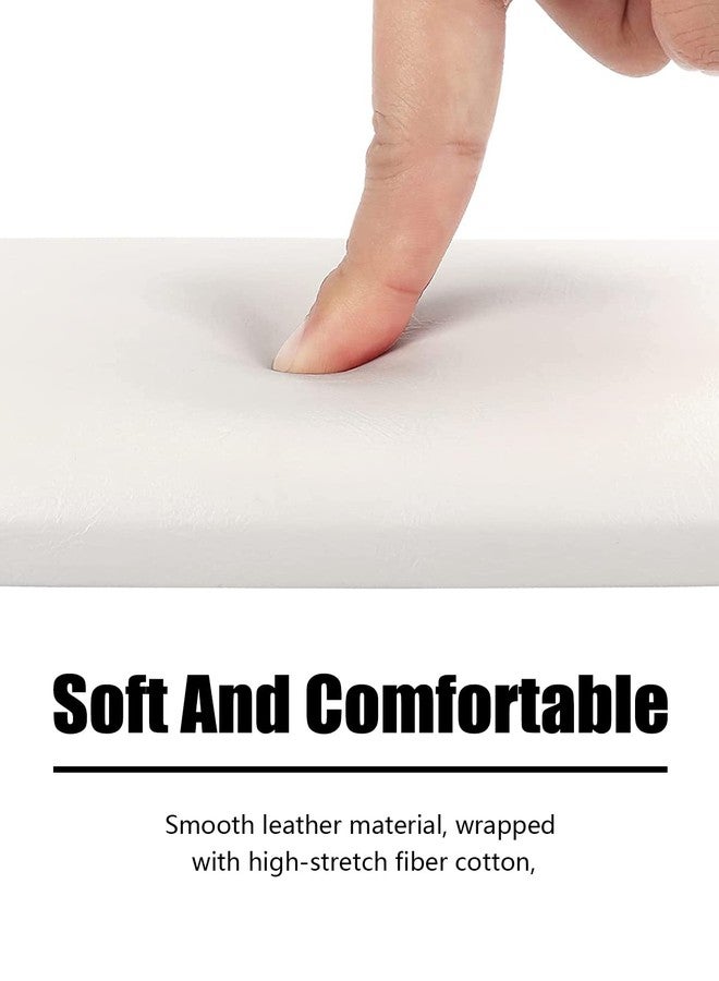 Deciniee Nail Arm Rest for Acrylic Nails, Microfiber Leather Nail Hand Rest Cushion for Nails, Soft Hand Pillow Footstool with 4 Stainless Steel Stands Thick Sponge Nail Pillow for Nail Tech Use (White) - Image 2